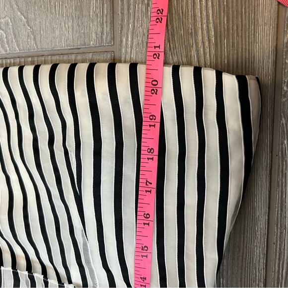 NWT Doncaster organza striped one shoulder ruffle top sz 4 - Picture 4 of 5